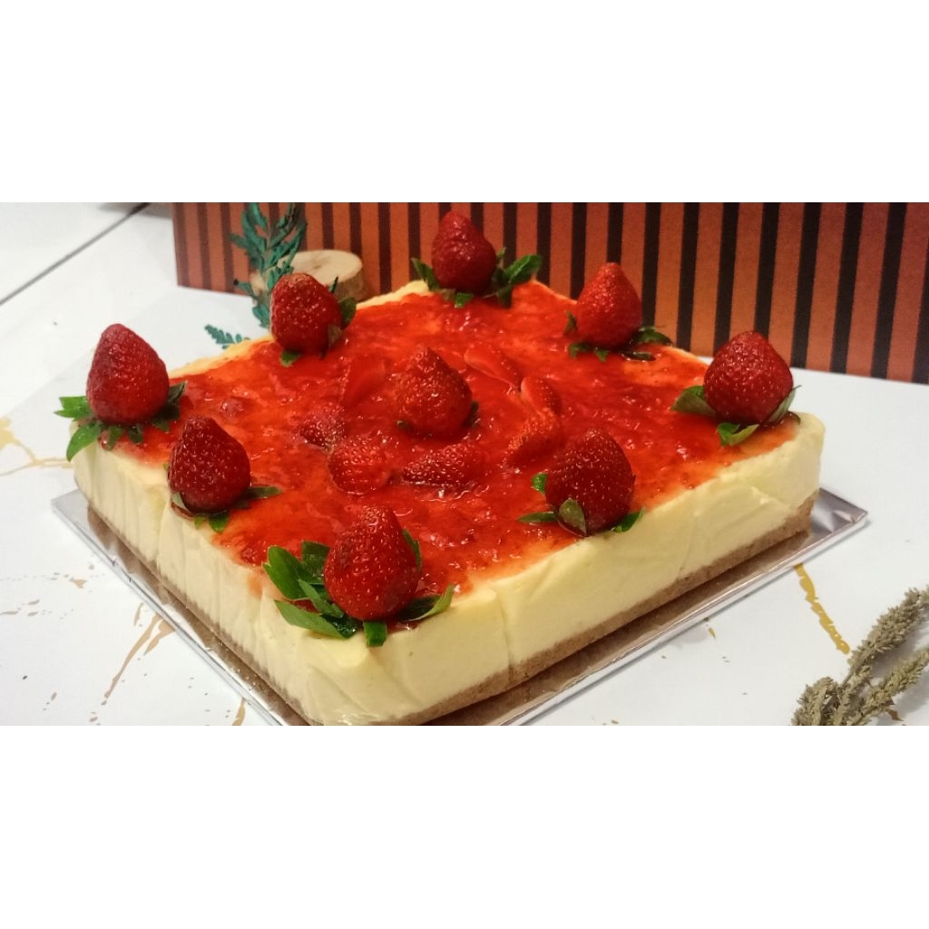 

#CAKE ULANG TAHUN #CHEESE CAKE #CHEESE CAKE STRAWBERRY #