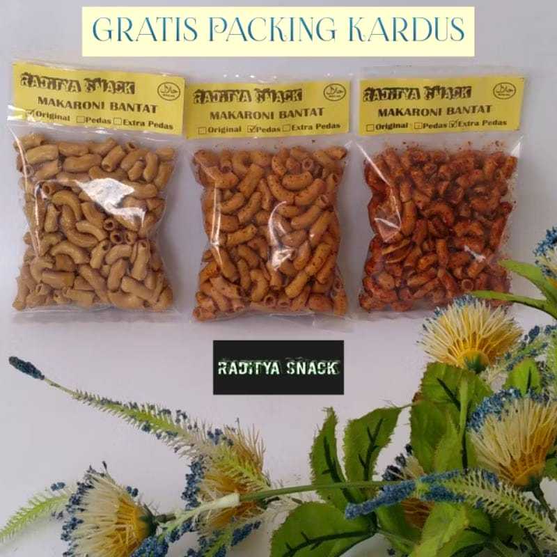 

MAKARONI PEDAS BANTAT Makaroni Pedas Daun Jeruk Cikruh Kriuk Tidak KerasSnack 100gr