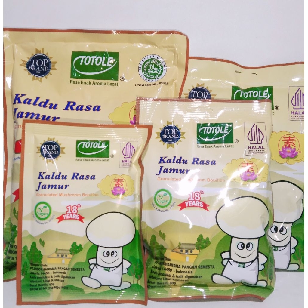 

Totole Kaldu Jamur Ukuran 400gr 200gr 80gr 40gr