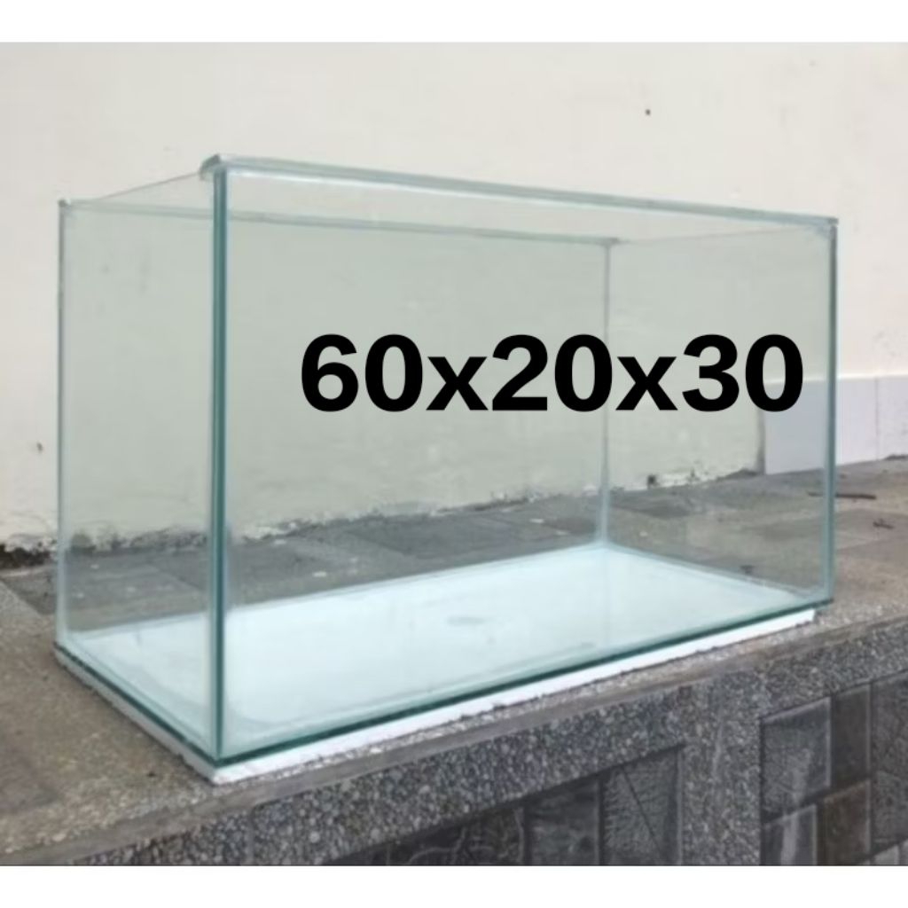 Aquarium kaca 60x20x30 ( pengiriman via instan) // Aquarium chana // Aquarium kaca // Tank aquarium