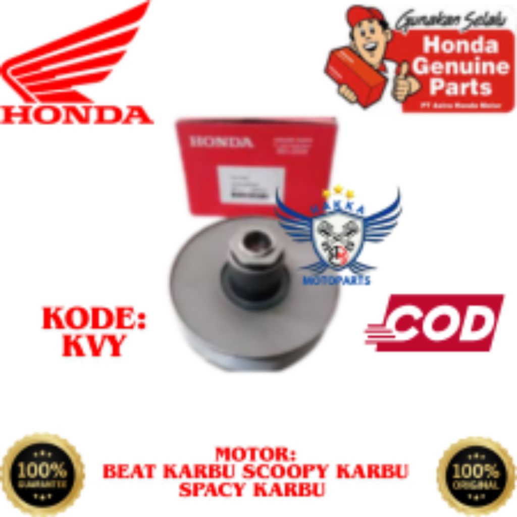 KVY ORIGINAL PULLEY HONDA BEAT KARBU, PULLEY HONDA SCOOPY KARBU, PULLEY HONDA SPACY KARBU