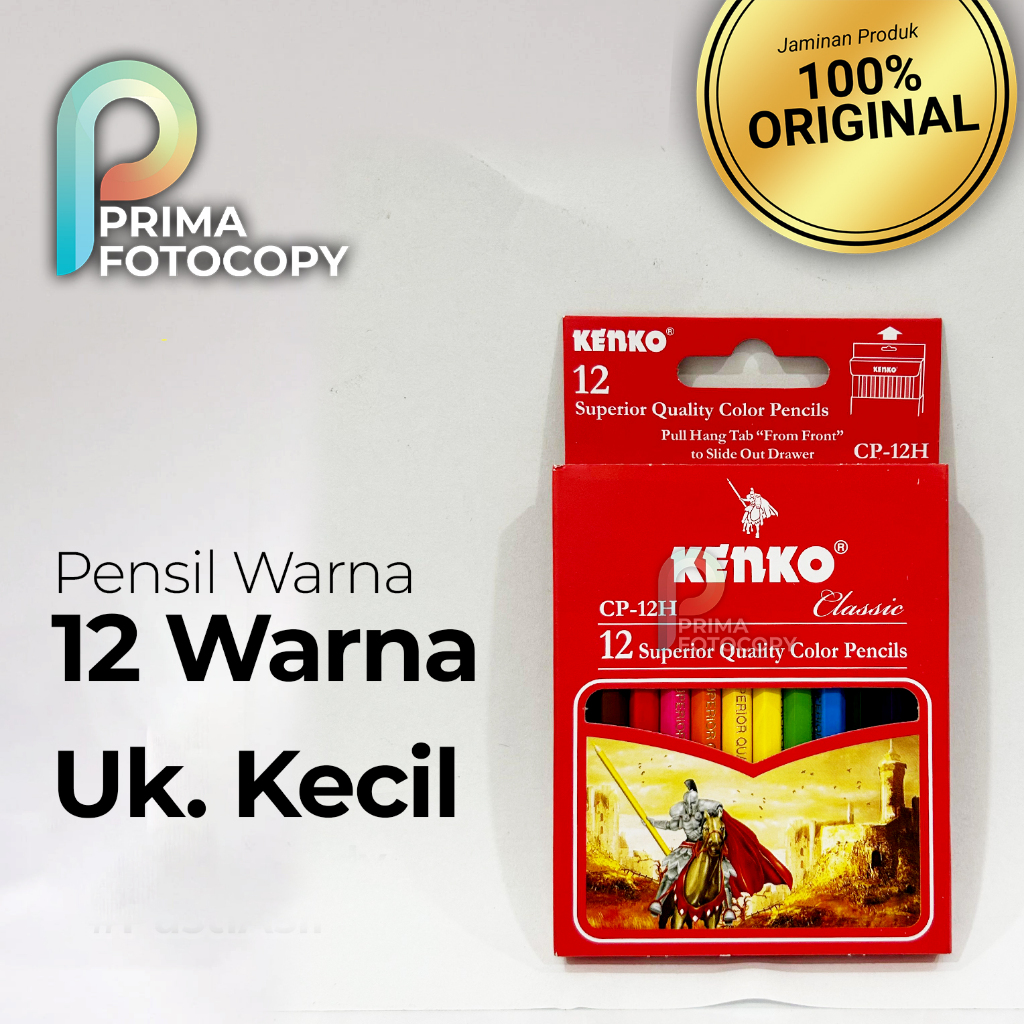 

Pensil Warna Pendek Kenko 12 Warna Ukuran Kecil