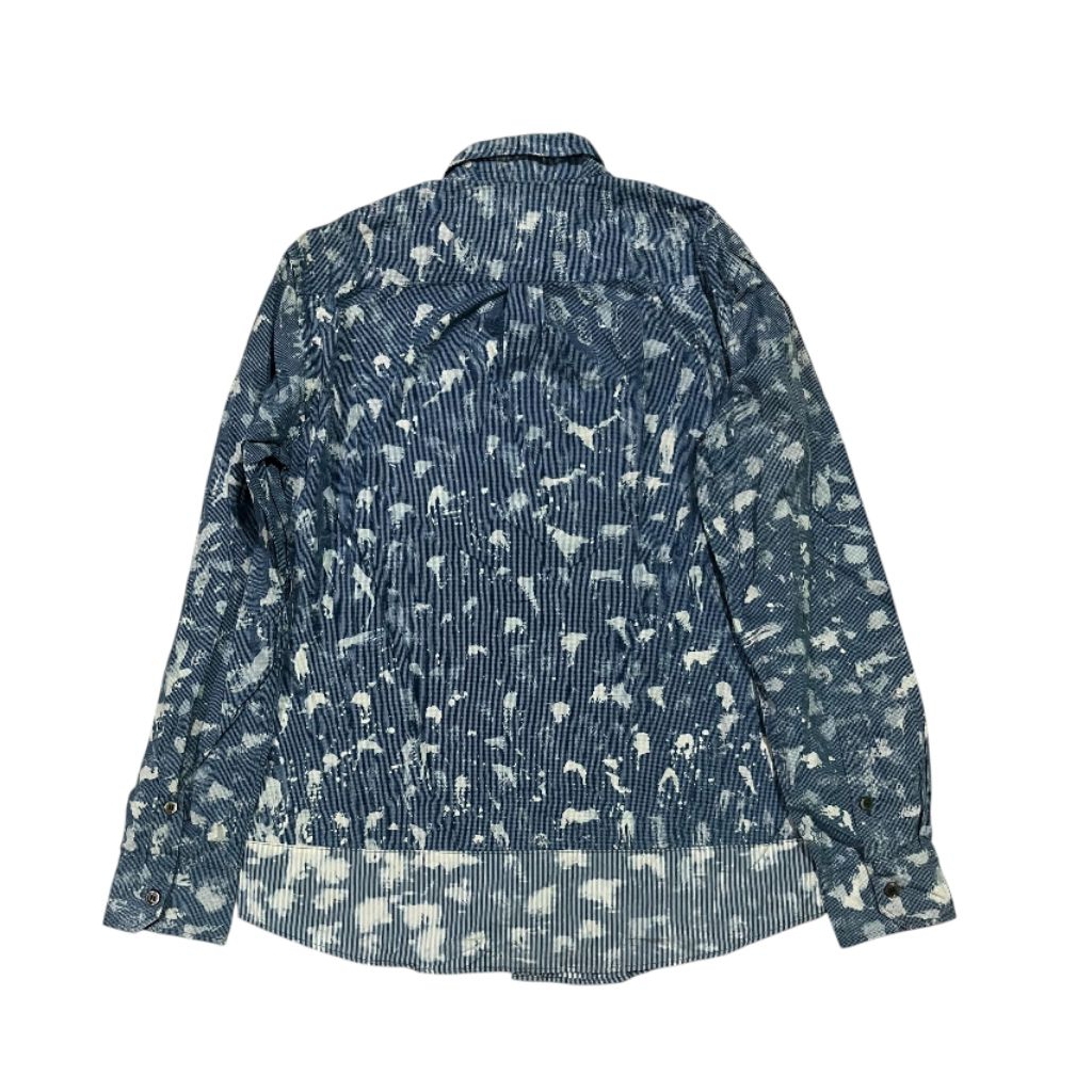 Kemeja blue blue japan bleaching vintage