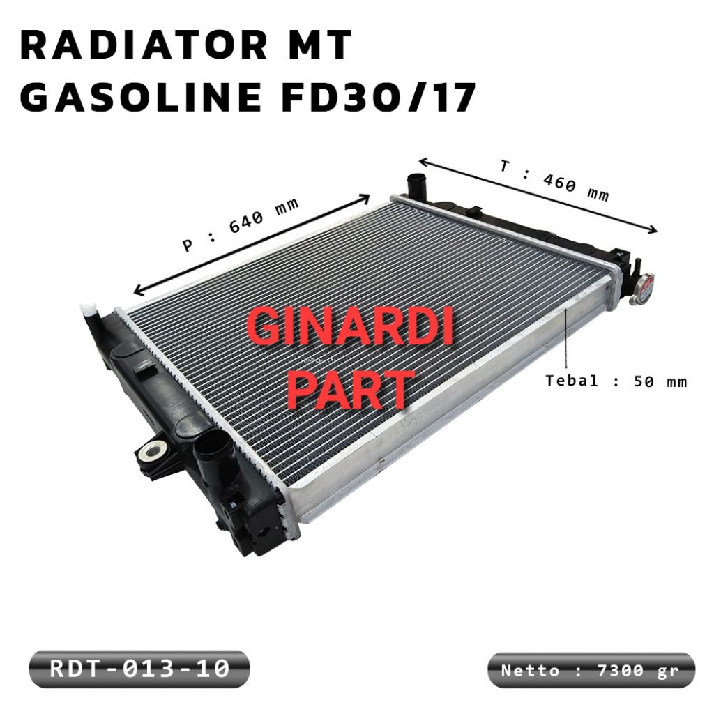 RADIATOR ASSY FORKLIFT MANUAL TRANSMISI FD30/17