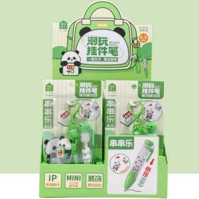 

GROSIR 14PCS / 1 BOX PEN KUKI TERBARU MOTIF PANDA SATE KODE KK-8399