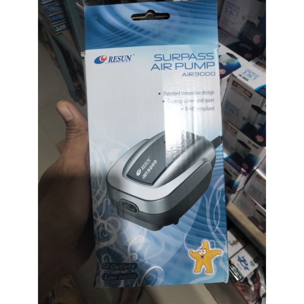 Resun Air-3000 Pompa Udara Aerator Aquarium Air Pump Air3000