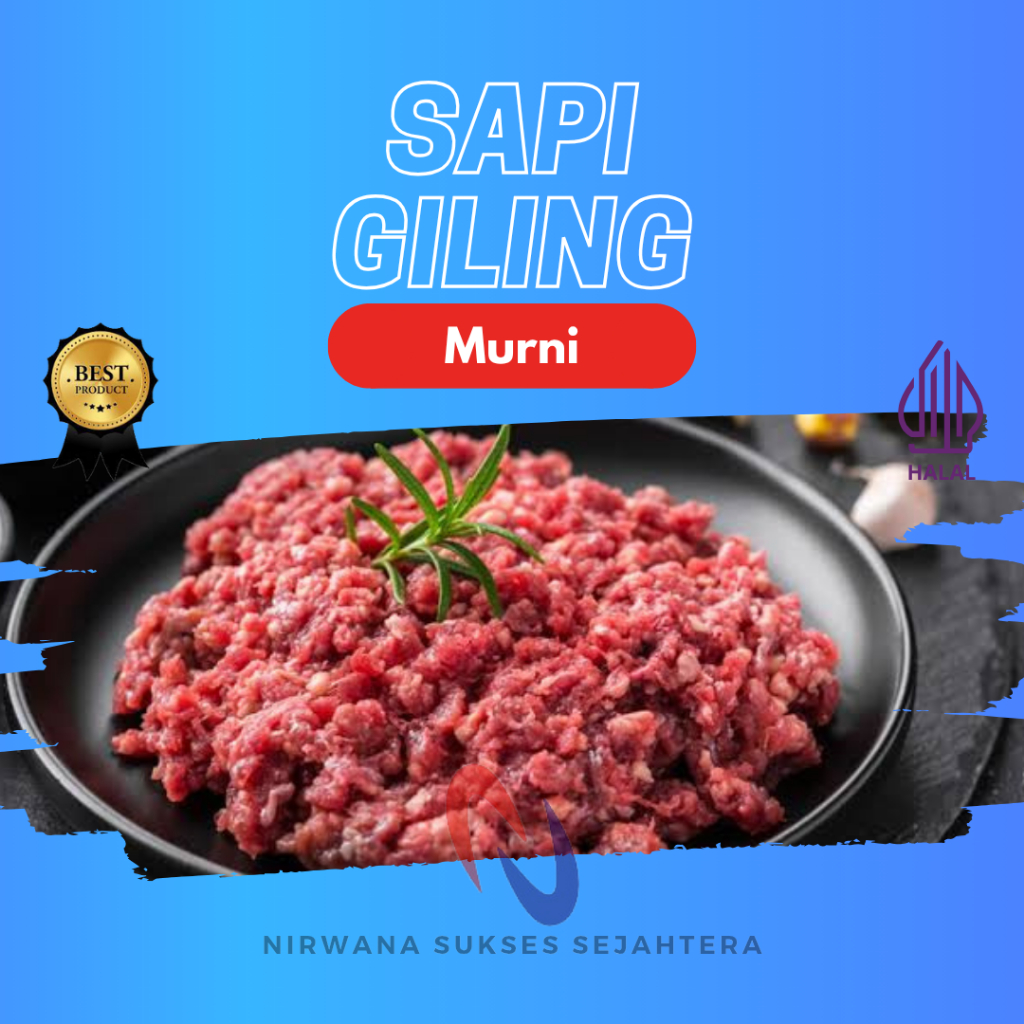 DAGING SAPI GILING MENTAH / MINCED BEEF RAW FOOD (ANJING - KUCING)