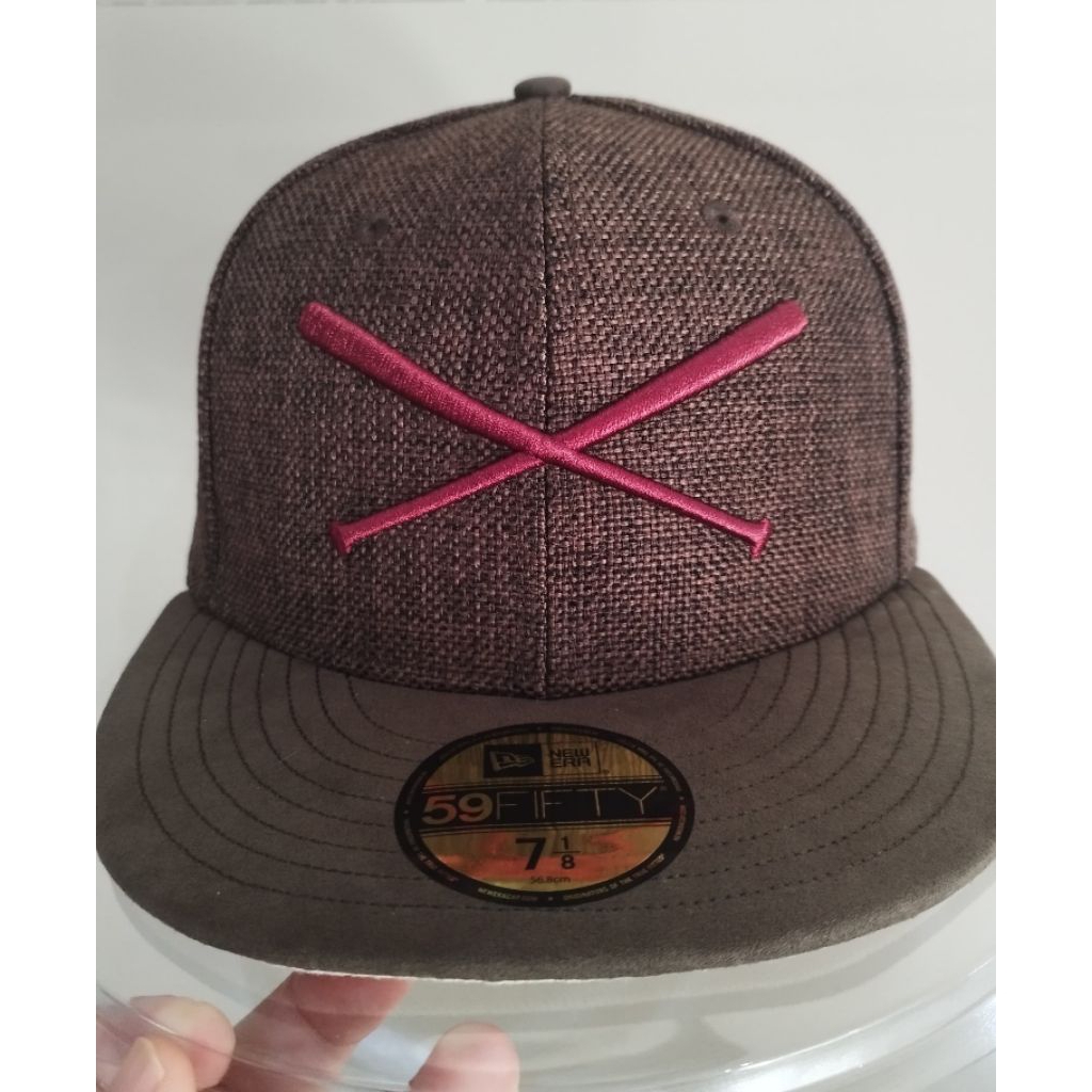 Topi New Era Justfitteds crossed bats roulette exclusive original 100%