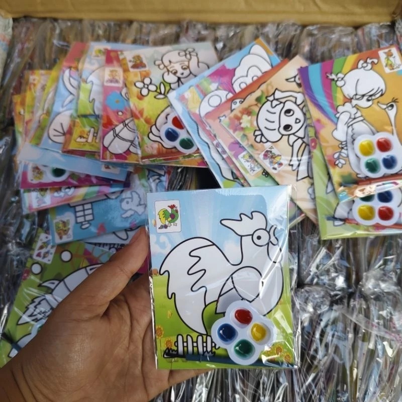 

Kiddypicks - Cat Air Kecil Mini Watercolor Set 8x11 cm untuk Mewarnai Anak - Per Pcs