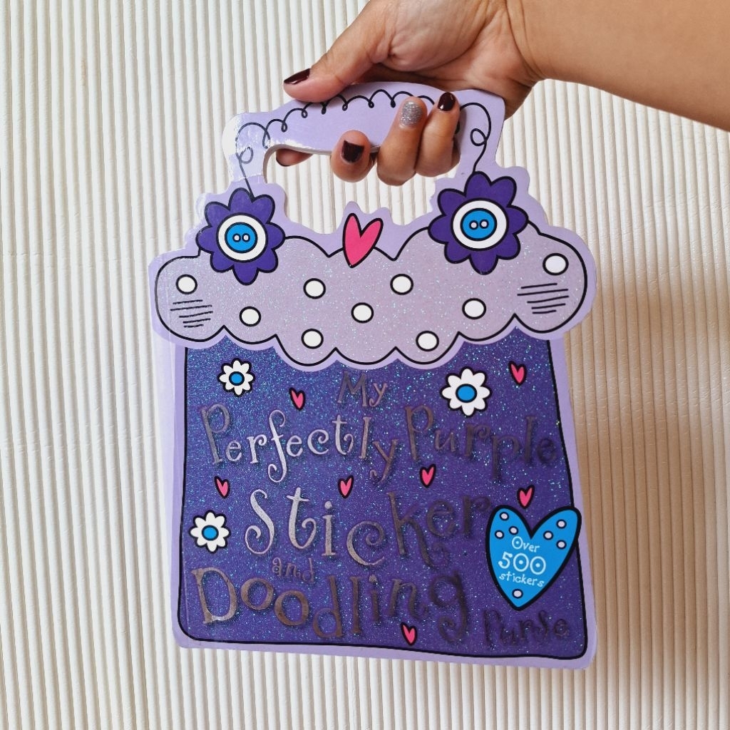 BIG BAD WOLF BOOKS ■ MY PERFECTLY PURPLE STICKER AND DOODLING PURSE - STICKER ACTIVITY BOOK BBW IMPO
