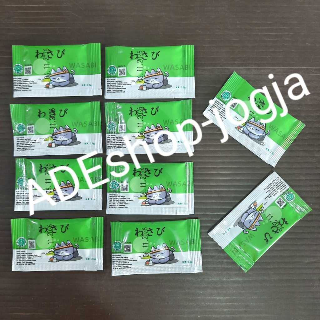

MAZUMA Neri Wasabi Paste 2,5 gr pasta jepang sushi sachet isi 10 kaiseki