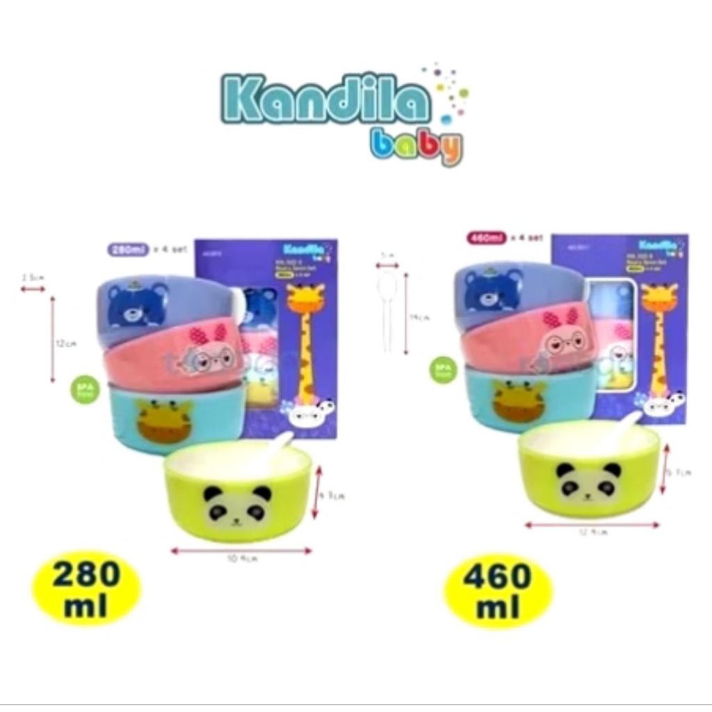 KANDILA BABY Bowl And Spoon 280ml KDL022-2