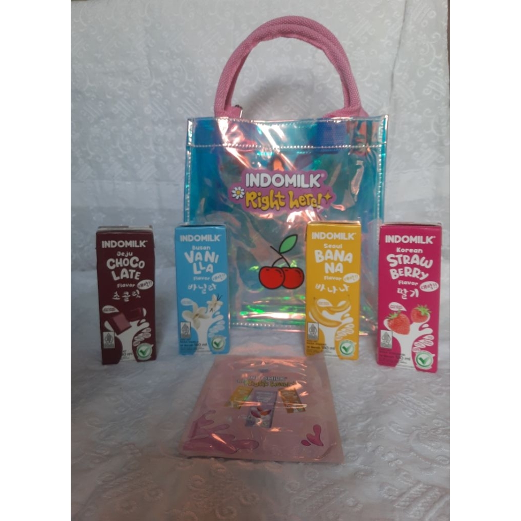 

INDOMILK X SEVENTEEN TAS HOLO PINK