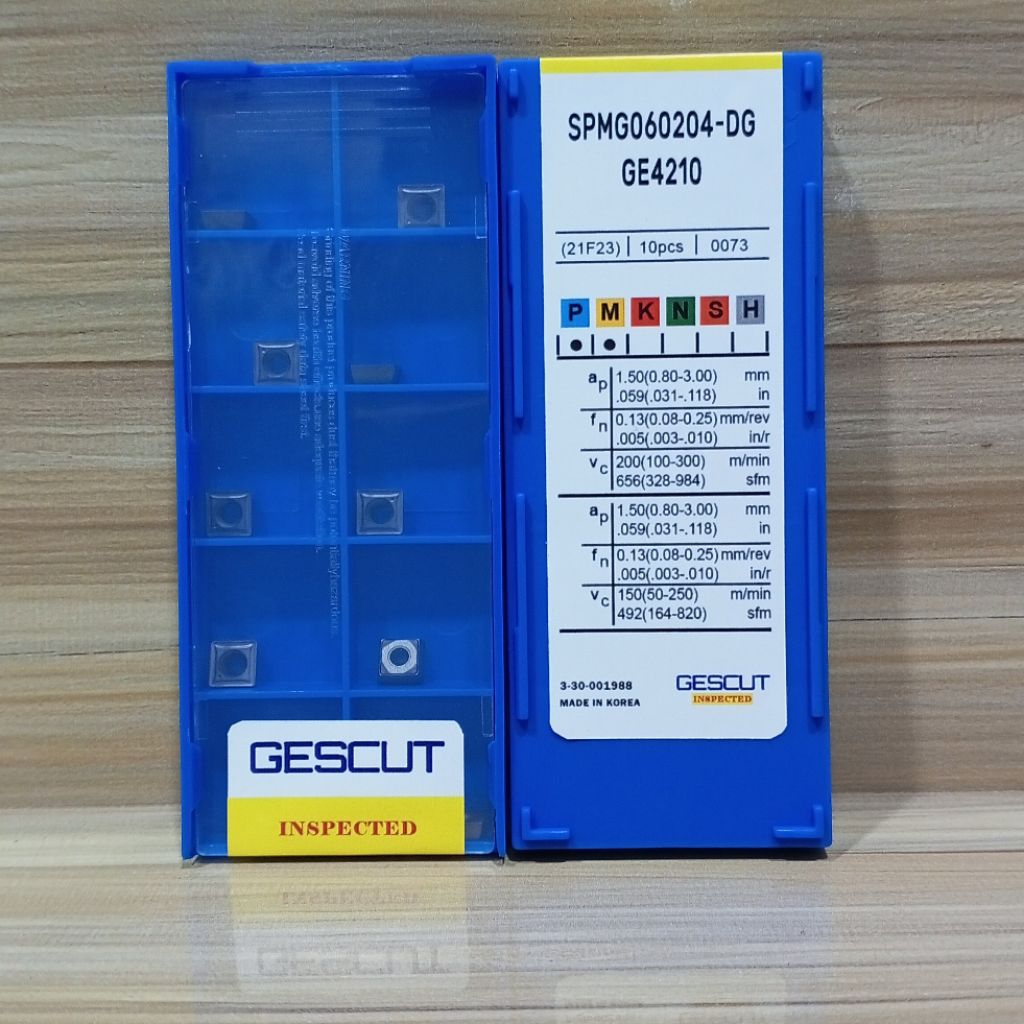 Insert SPMG060204-DG GE4210 GESCUT Insert Udrill SPMG 06 02 04 Udrill SPMG06 Baru