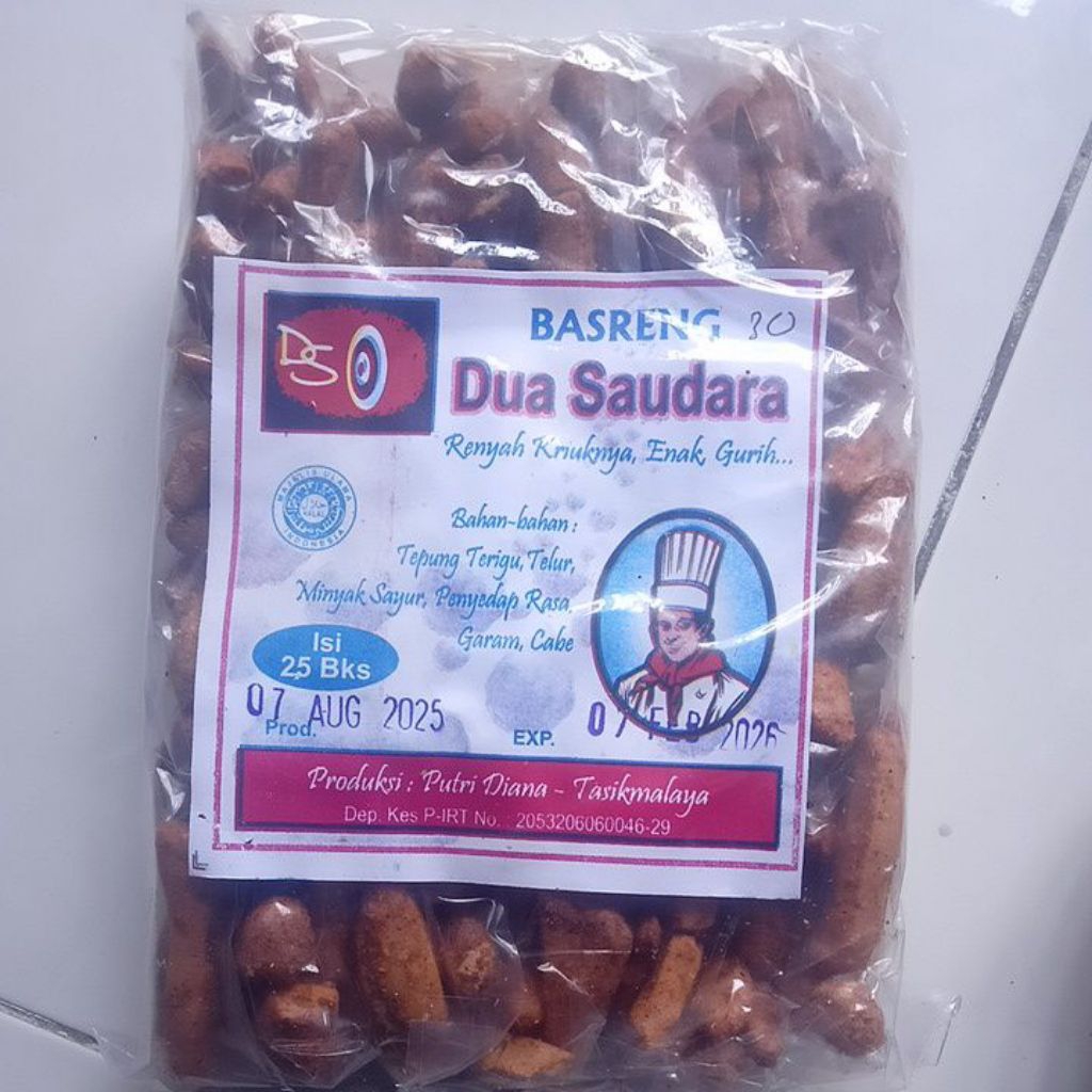 

Basreng Dua Saudara Isi 25 pcs