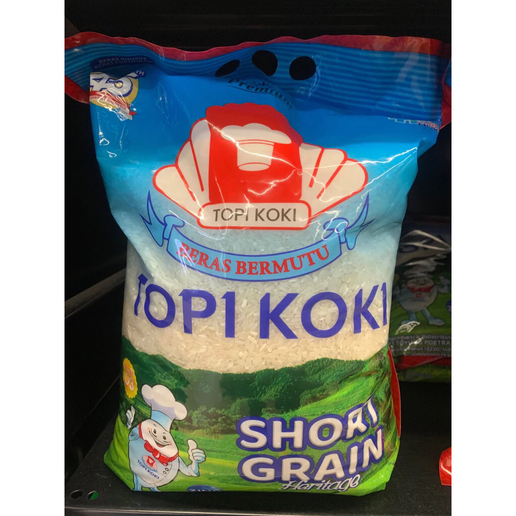 

Beras Premium Topi Koki Short Grain Haritage 5kg