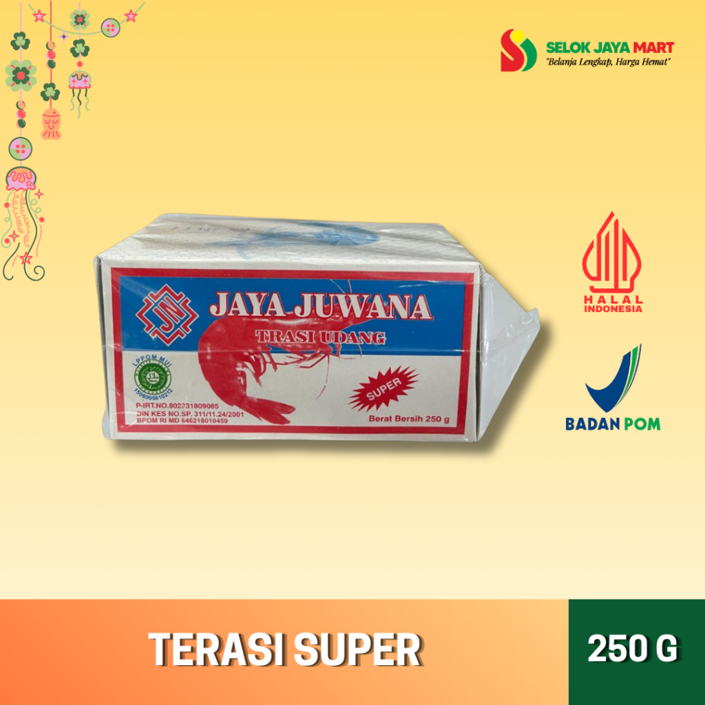 

TERASI UDANG SUPER 100G / 250G - JAYA JUWANA