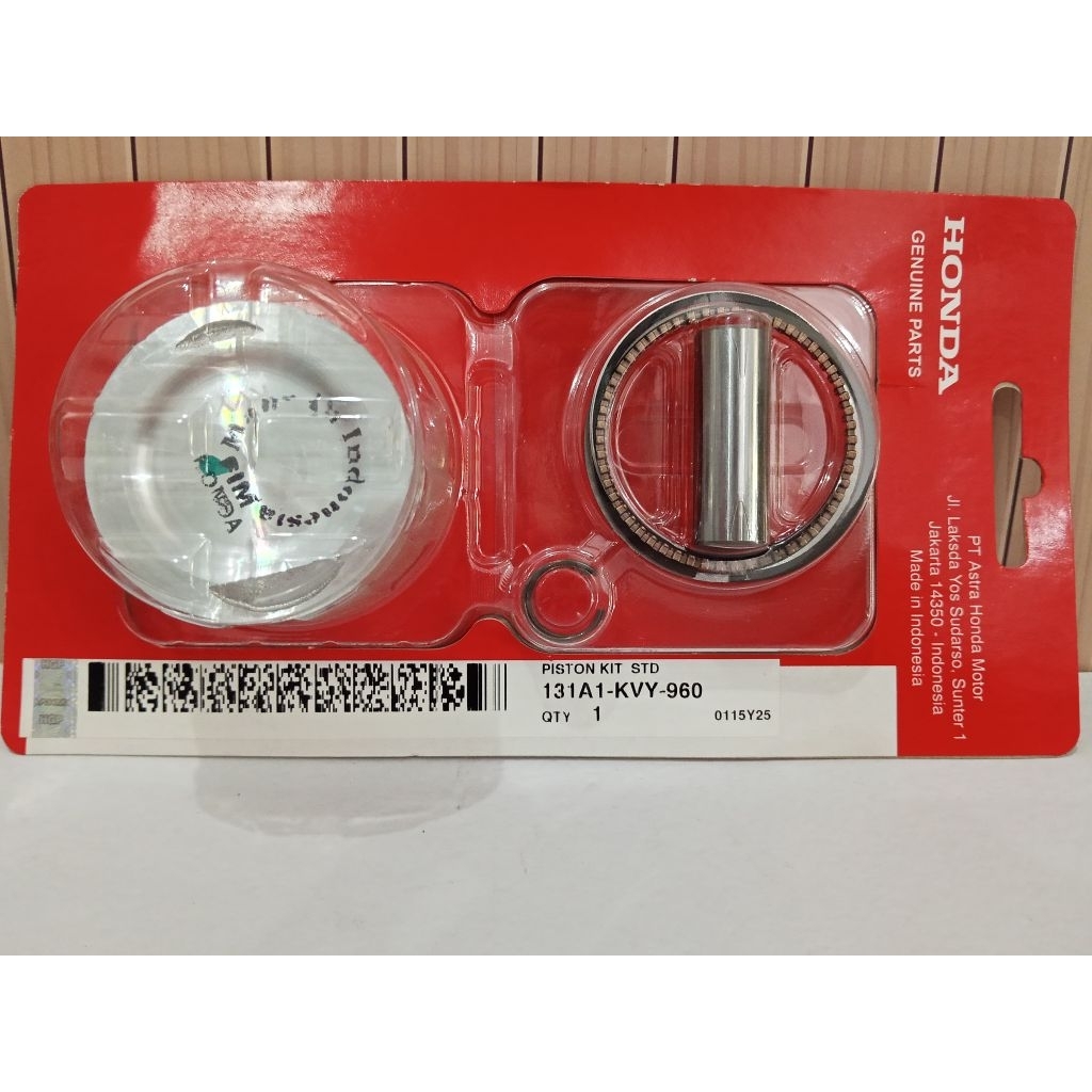Seher Piston Kit Set KVY Std Standar 50 100 Beat Karbu, Spacy Karbu, Scoopy Karbu, Beat 110 Lama, Va