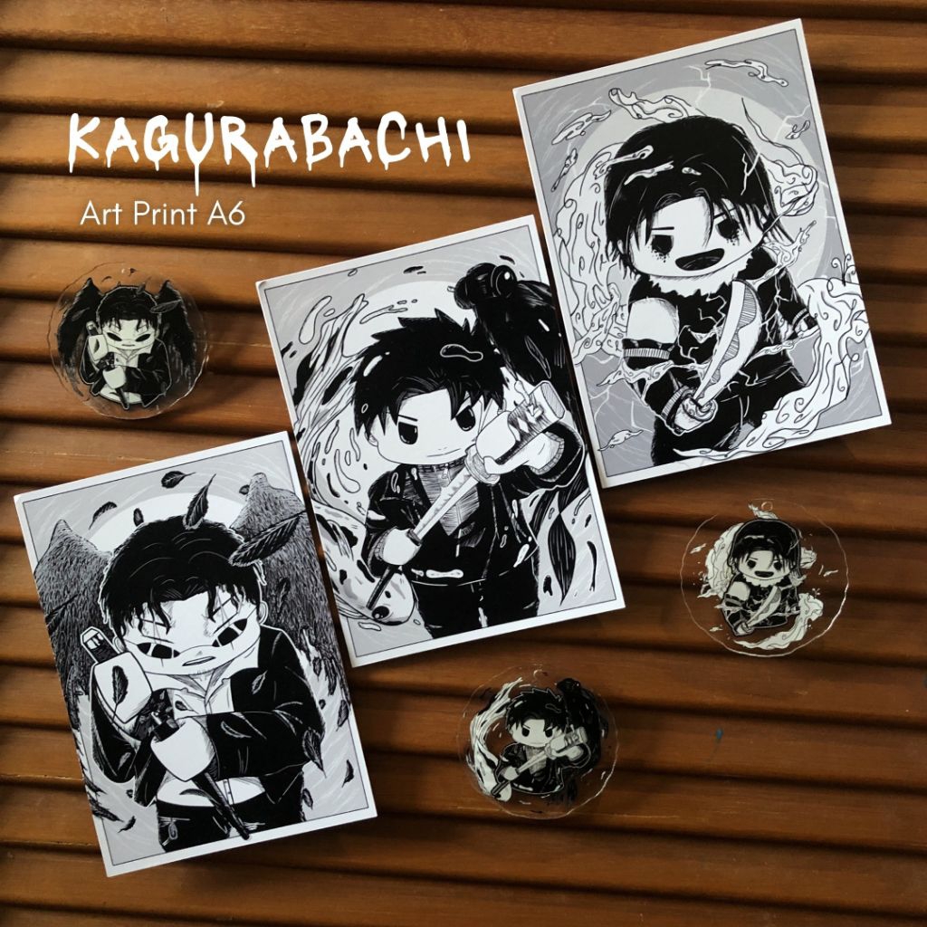 

ART PRINT A6 KAGURABACHI by Hippu.Ink