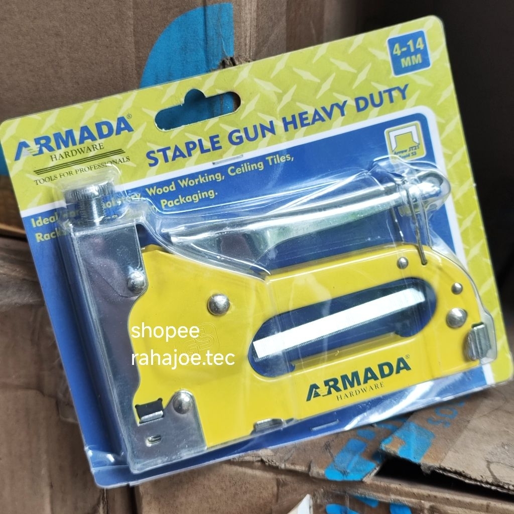 

Staples Tembak 4 - 14 mm Staple Gun Tacker Manual Armada