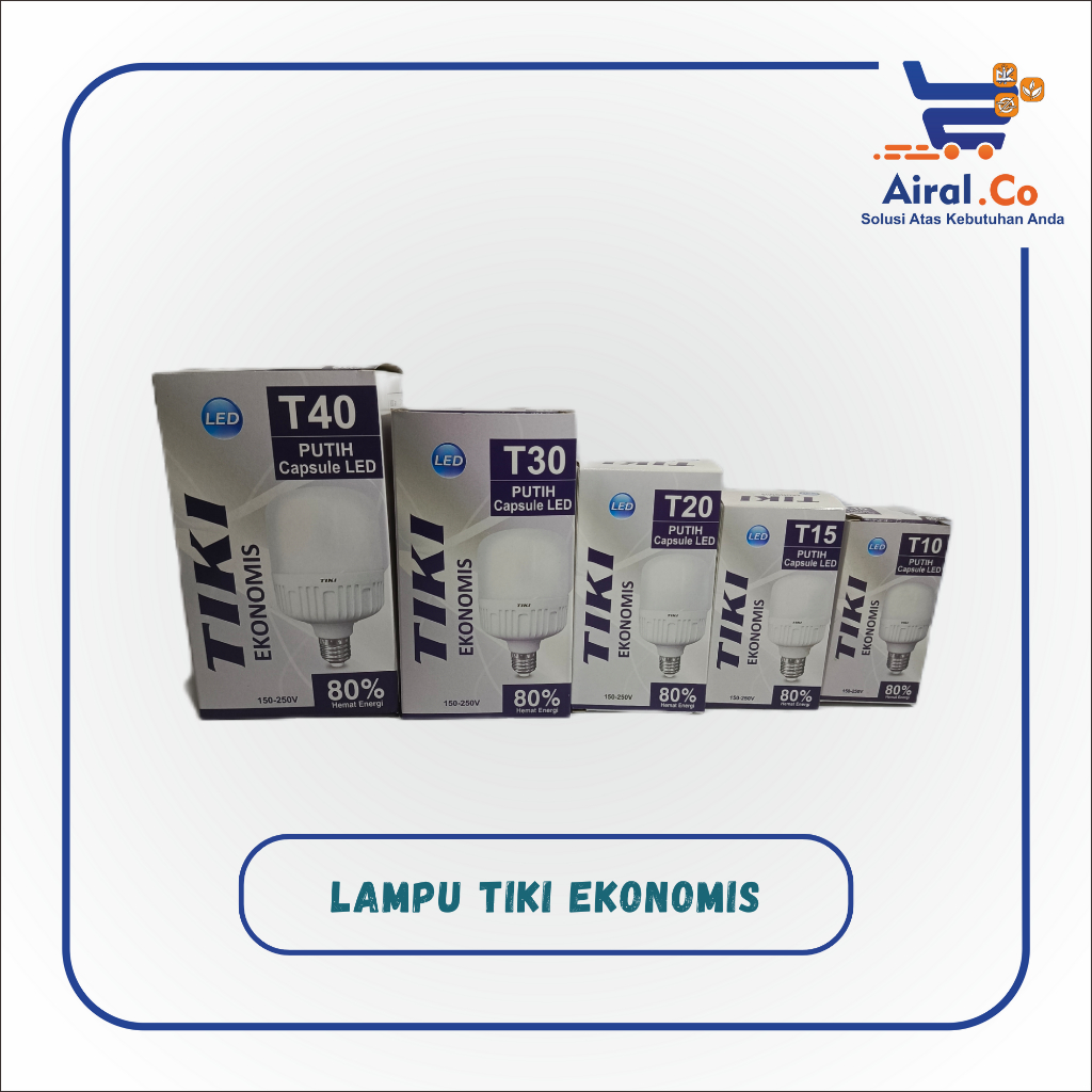 TIKI  Ekonomi LED Lampu Putih Hemat murah