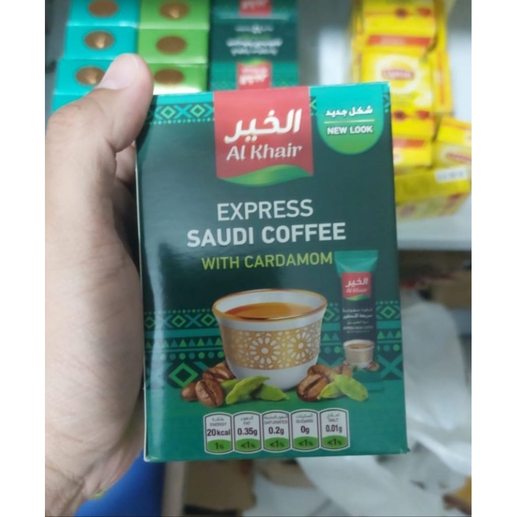 

Al Khair Express Saudi Coffee with Cardamom isi 10 Sachet Kopi Kapulaga