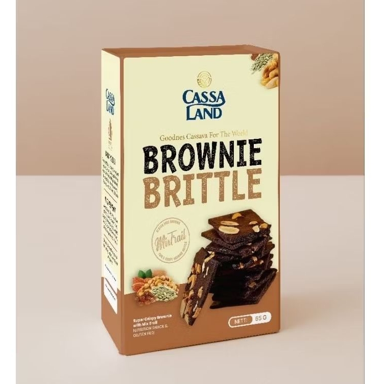 

Cassaland Cookie BROWNIE BRITTLE Bebas Gluten Brownies Sehat