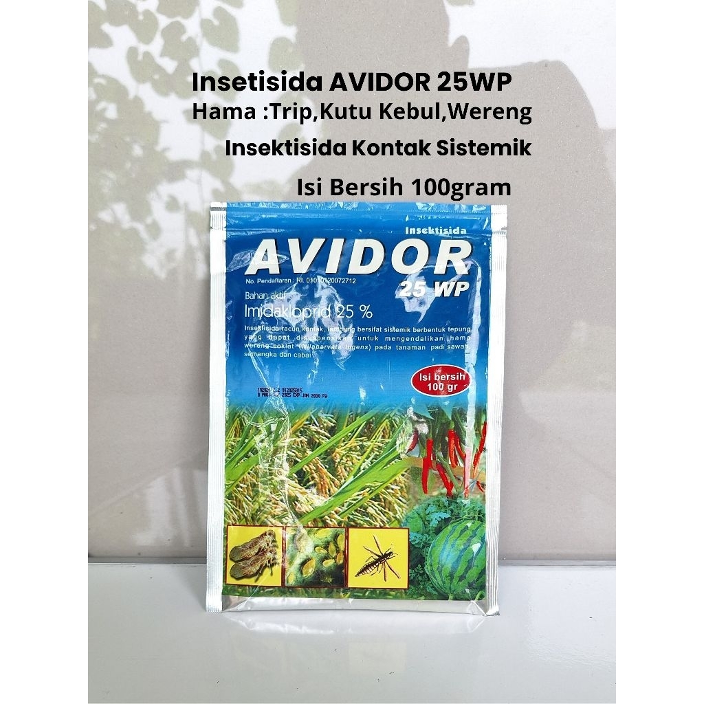 Avidor 25 WP 100gr - Insektisida Kutu Kutuan (Aphid, Kutu Daun, Kutu Putih/Mealybug)