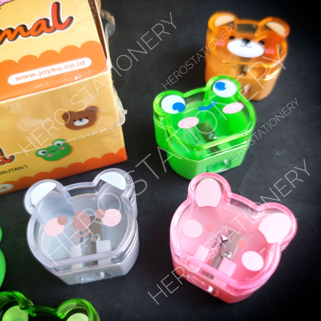

Rautan pensil sharpener fancy animal 1 lubang joyko B-178