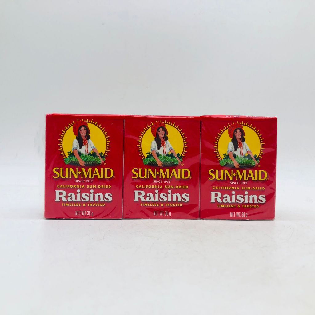 

Sun Maid - Natural California Raisins/ kismis kotak (6x30 gr) kotak kecil isi 6 sunmaid