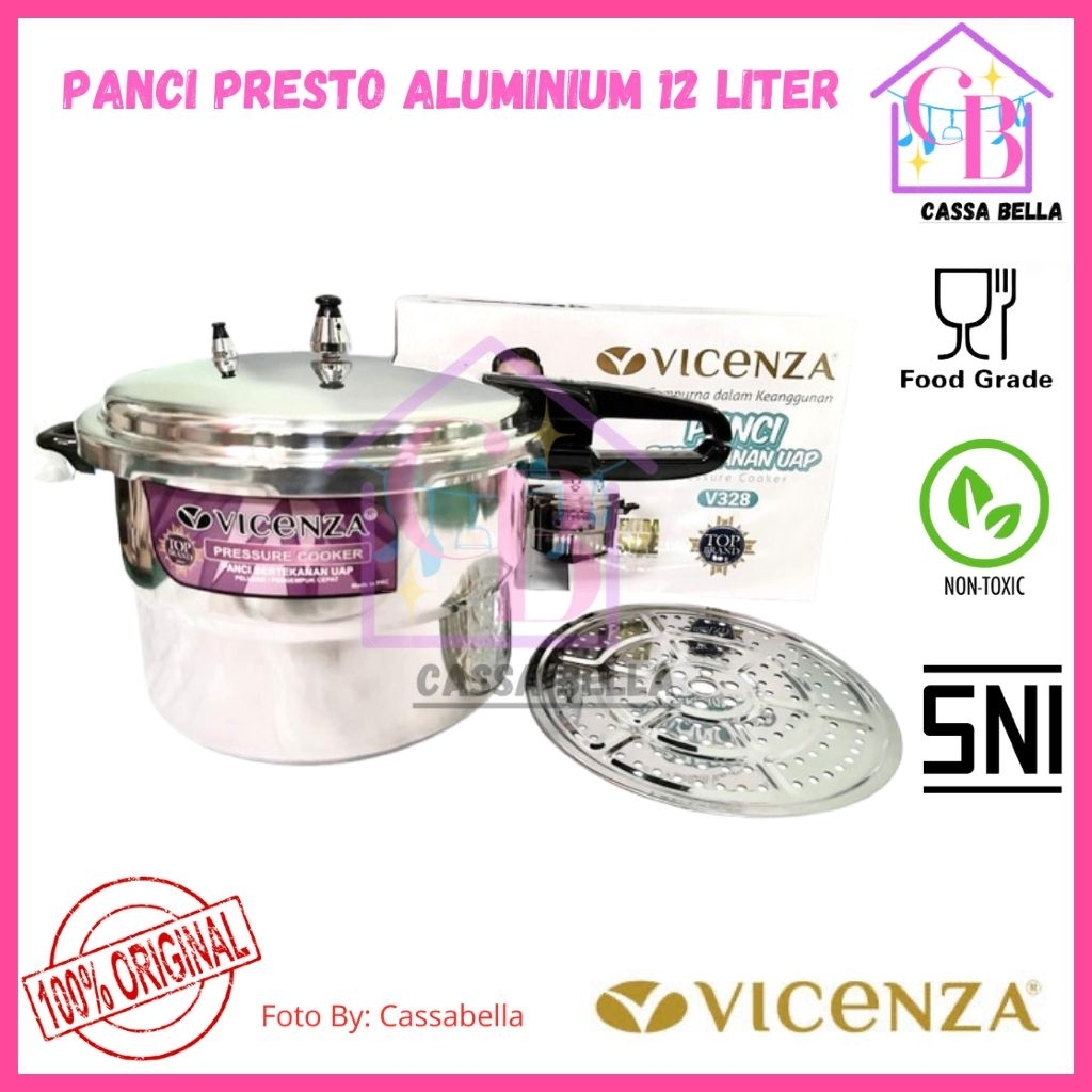 Presto 12 Liter VICENZA V328/Panci Presto 12 Liter VICENZA