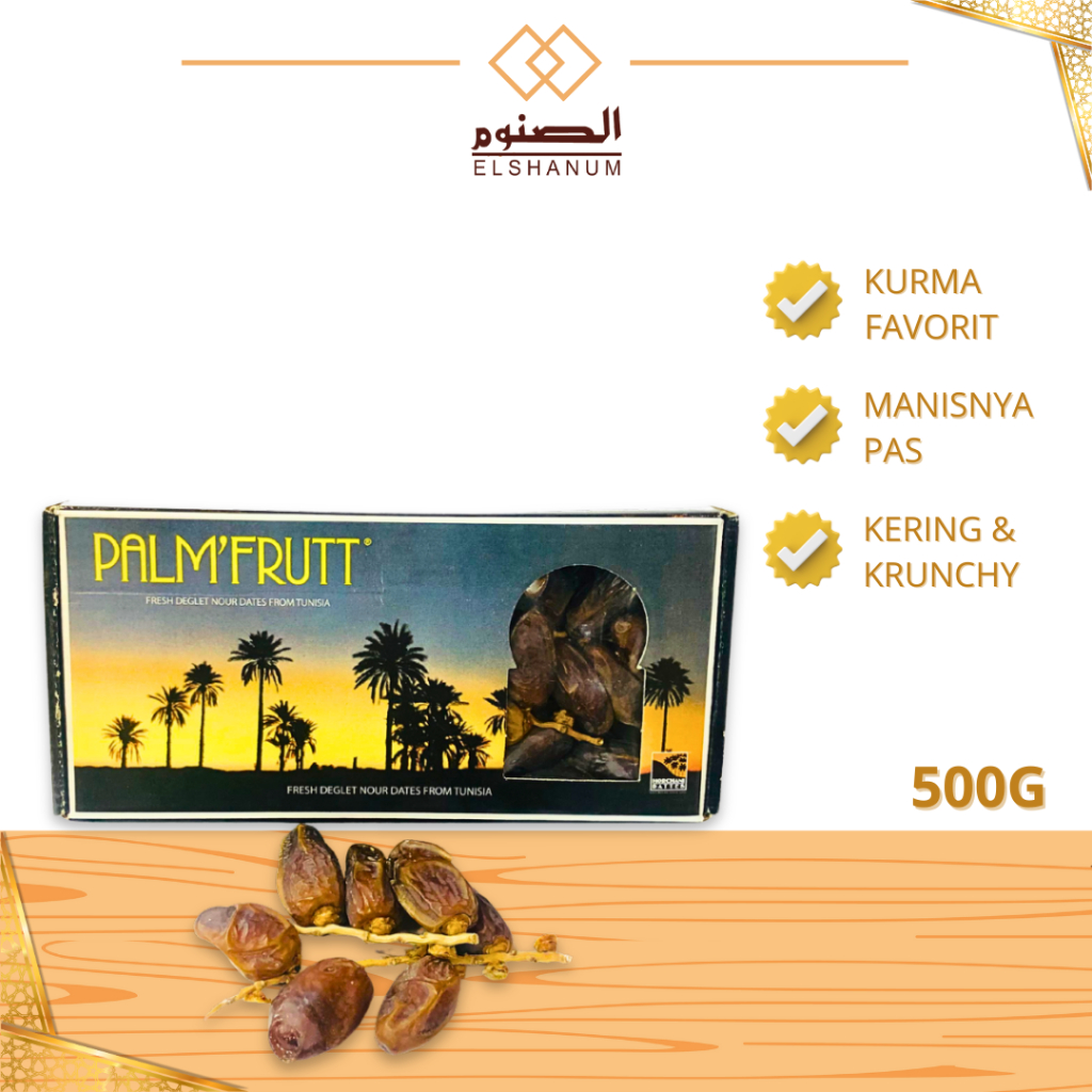 

Kurma Palm Fruit 500g per Karton isi 12pcs, Tunis Tangkai Crunchy, Oleh-Oleh Haji Dan Umroh, Shabani Store
