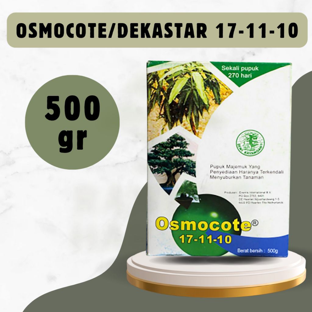 Pupuk Osmocote (Dekastar) 17-11-10 – 500 gr