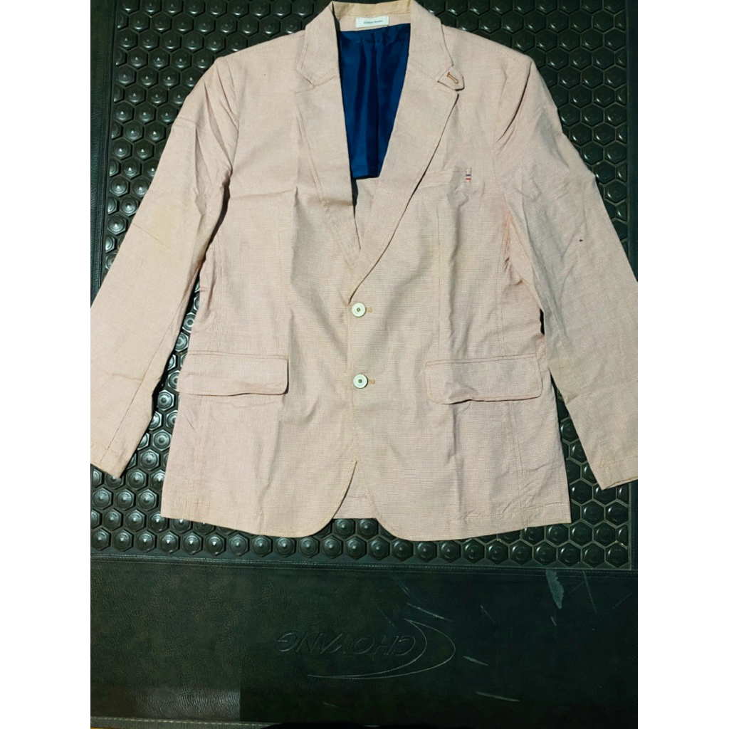 BLAZER JAS BRANDED MEWAH motif HS MERAH PUTIH ZISHEN HOMME