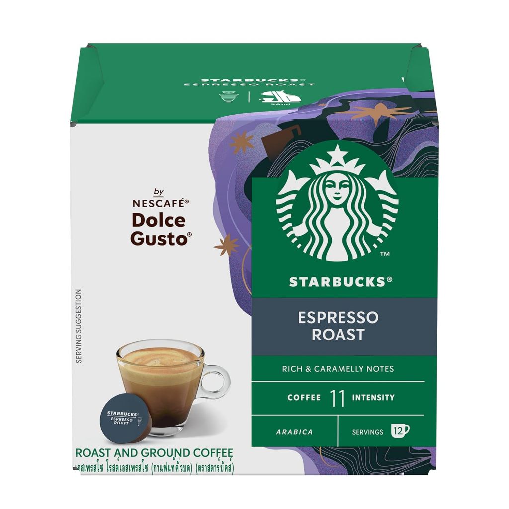 

Starbucks Espresso Roast By Nescafe Dolce Gusto 12 Pod per Box
