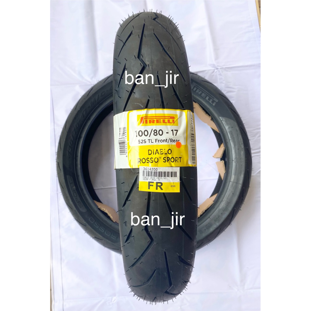 Ban Pirelli Diablo Rosso Sport 100/80 Ring 17 Tubeless