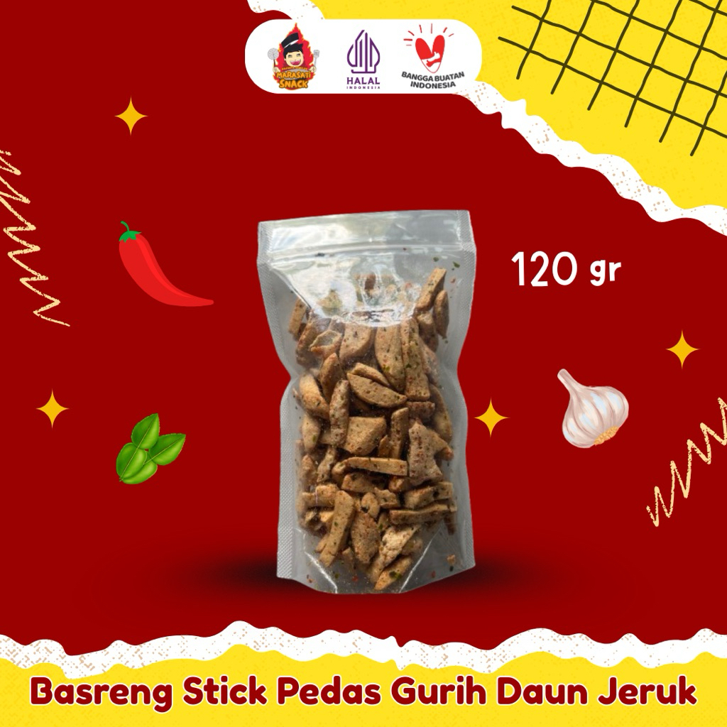 

Basreng Pedas Gurih Marasati snack 120gr / Basreng pedas sedang