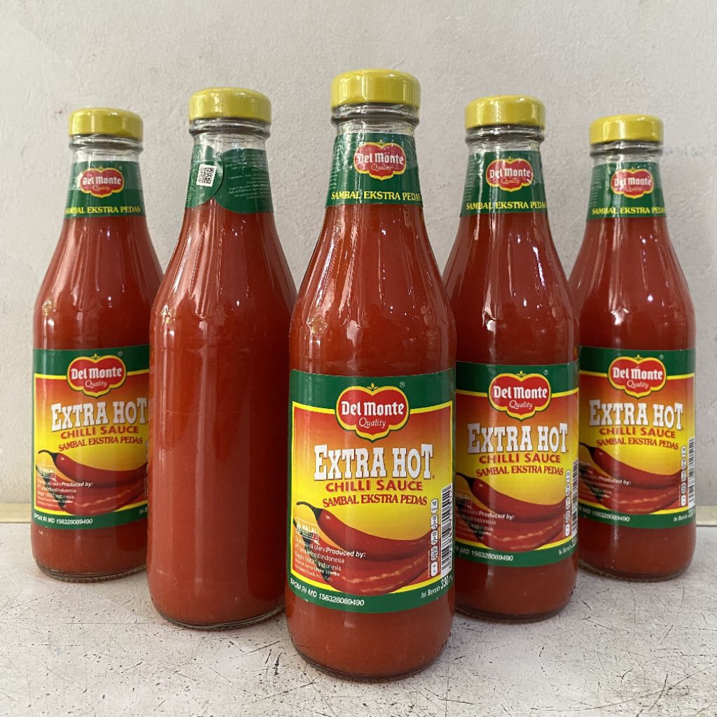 

Delmonte extra hot chilli sauce 330 ml | sambal extra pedas