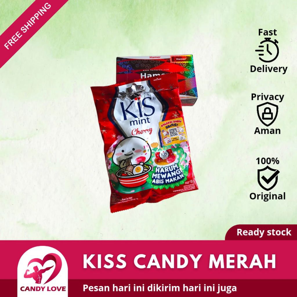 

Kiss Permen Cherry Bikin Mulut Jadi Wangi Segar 1 Pack
