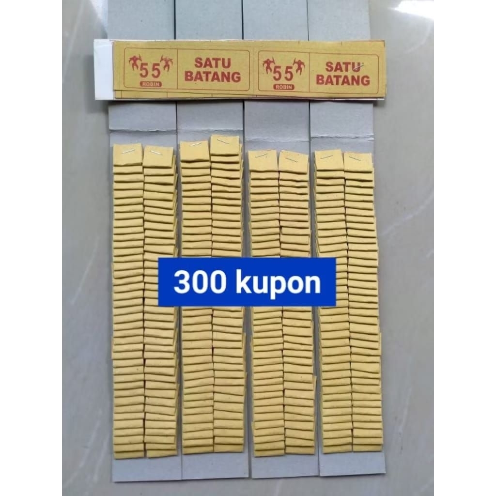 

kolase cabutan kosongan isi 300 kupon bonus kertas duplek