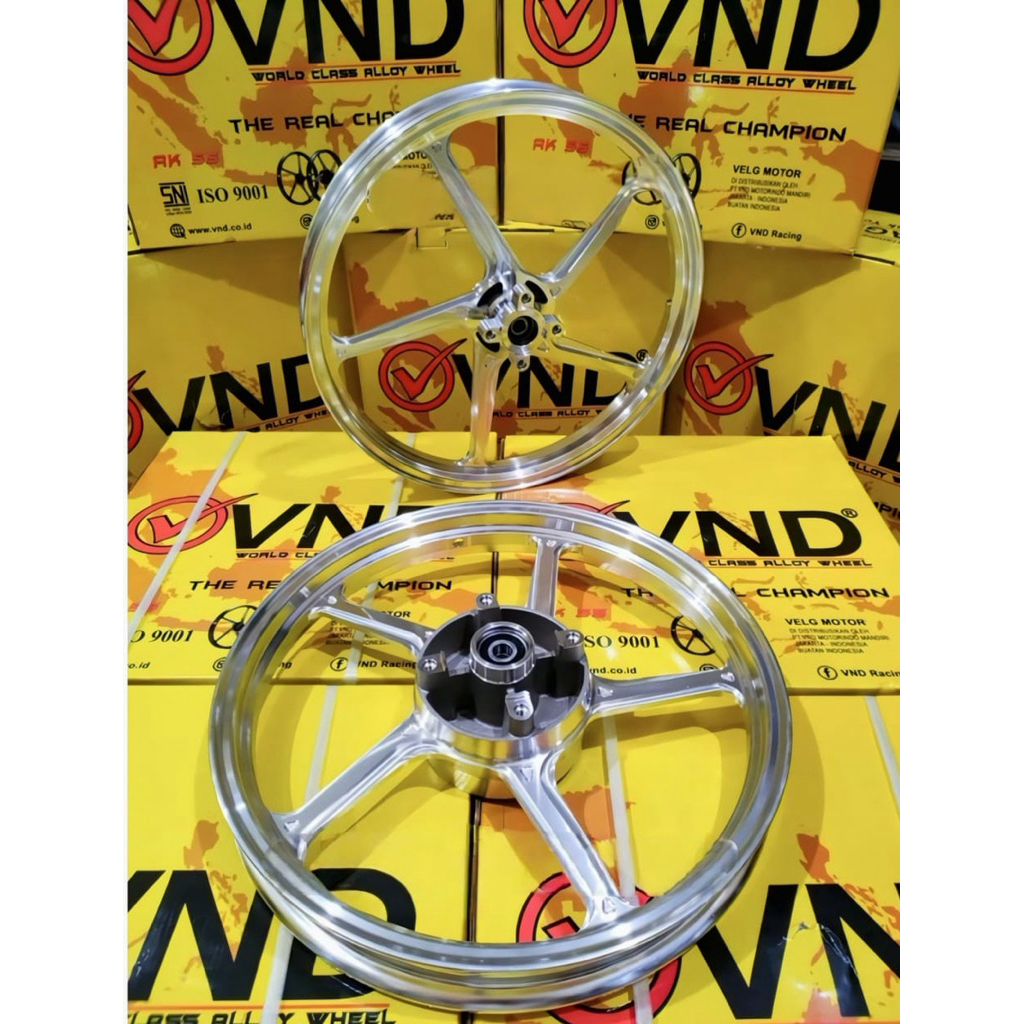 VND RACING ORIGINAL VELG AK 55 160x17 160x17 PALANG 5 SUPRA X 125 KARISMA BLADE 125 DOUBLE DISK DISC