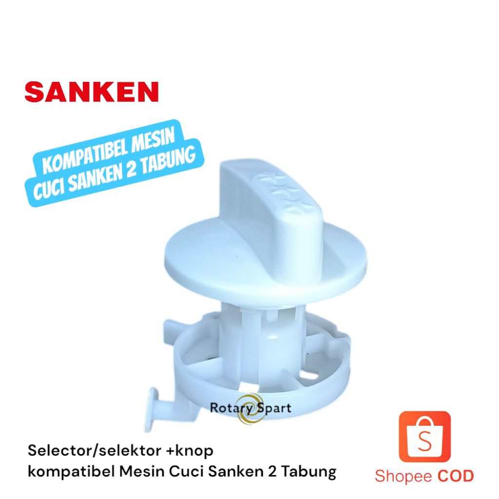 Selektor/Selector+knop Pembuangan Mesin Cuci Sanken 2 Tabung produk high Quality