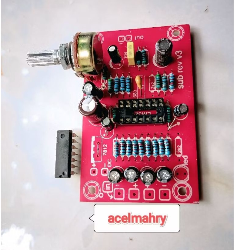 filter subwoofer psw 500 rebah dengan potensio