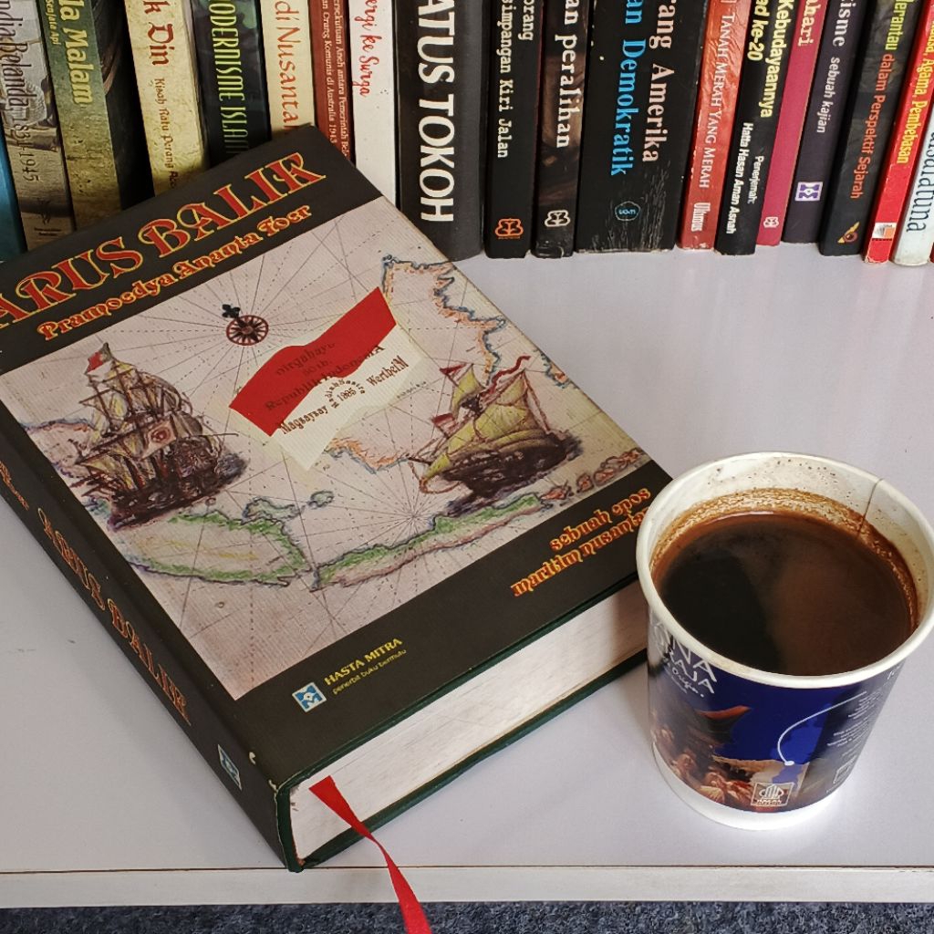 NOVEL ARUS BALIK - PRAMOEDYA ANATA TOER / EDISI HARDCOVER LANGKA ORIGINAL