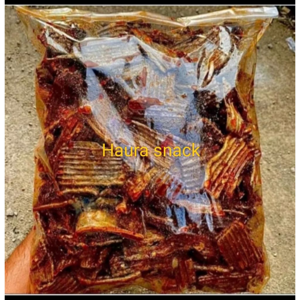 

VIRAL kerupuk jengkol pedas daun jeruk 500gr