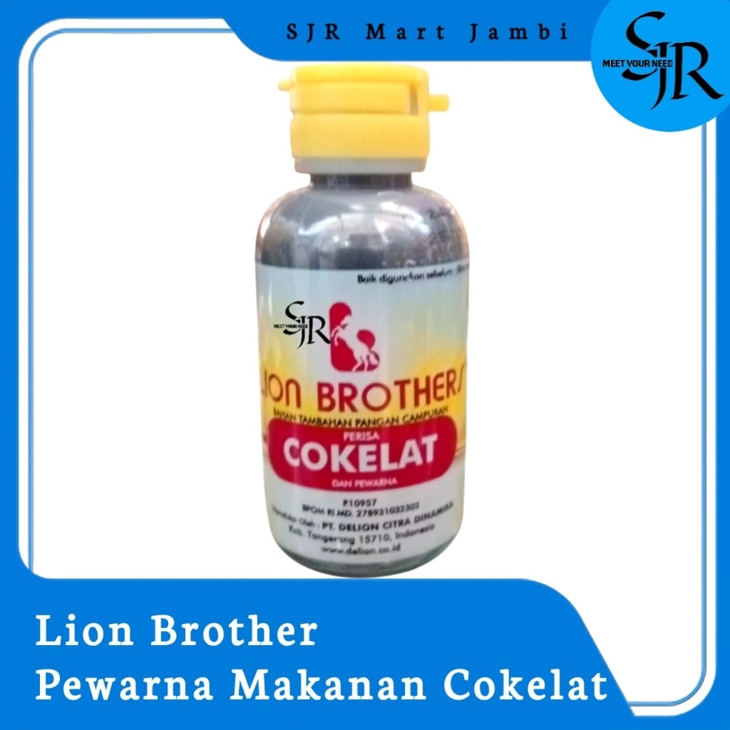 

[Perisa] Lion Brothers Pewarna Makanan Cokelat | Kemasan Botol 60gr