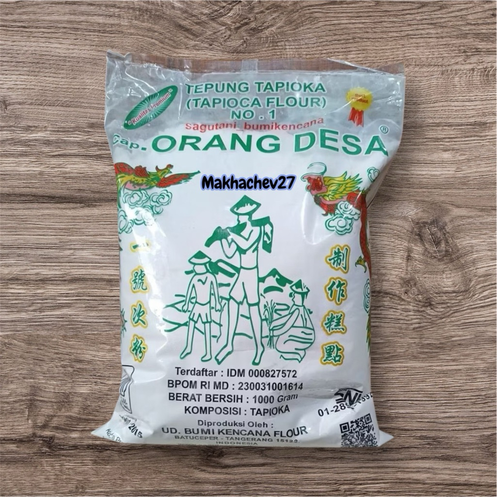 

Tepung Tapioka 1kg Cap orang desa