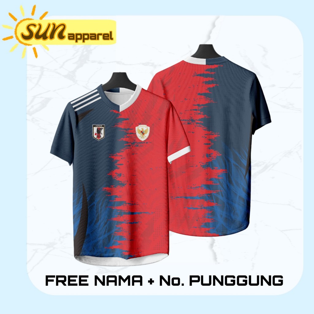 JERSEY JEPANG JAPAN X TIMNAS INDONESIA 02 TERBARU
