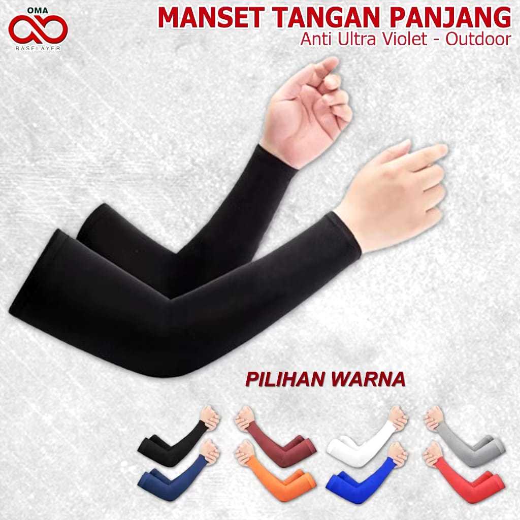 Handsock Deker Manset Lengan Tangan Pria Wanita Panjang Polos Tebal