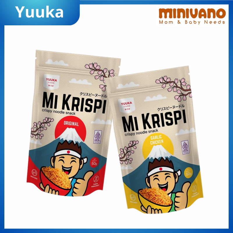

[JOGJA] Yuuka Food Mi Krispi - Snack Cemilan Anak Sehat Halal No MSG - Mie Noodle Kering